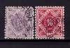 ✅ ( S34 ) Germania veche - Wurttemberg 1875 " Cifra in romb " ,serie Michel 101/102 fara filigran cota 4.80 &euro; , stampilat
