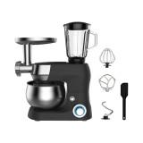 Cumpara ieftin Robot de bucatarie 3-&icirc;n-1(mixer, blender, mașina de tocat), capacitate 6L, putere 1500W, 12 trepte de viteza, din otel inoxidabil, negru