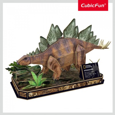 Cubic Fun - Puzzle 3D Stegosaurus 62 Piese foto