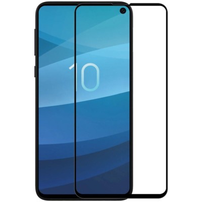 Folie de Sticla 5D Full Glue SAMSUNG Galaxy S10e (Negru) Case Friendly Blue Star foto