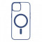Husa Protectie TPU Matt, Apple iPhone 14 Plus, compatibil MagSafe, Blue Blister