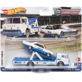 Set masinute Hot Wheels Car Culture - Team transport, Ford C-800 cu masinuta Ford Galaxie 65, 1:64