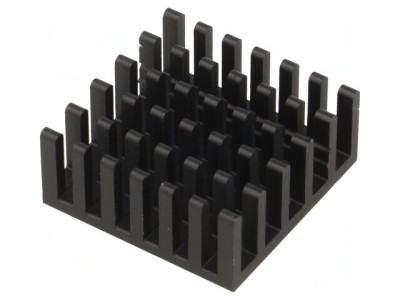 Radiator Aluminiu Negru 23x23x10 mm foto