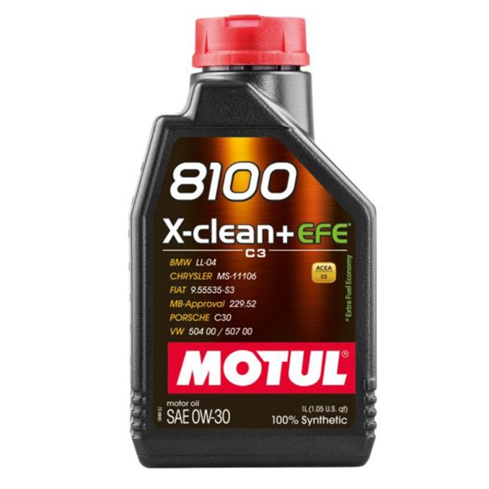 Ulei Motul 8100 X-Clean+ EFE 0W30 1 litru