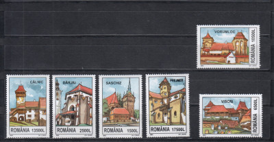 ROMANIA 2002 LP 1582 CETATI SASESTI SERIE MNH foto