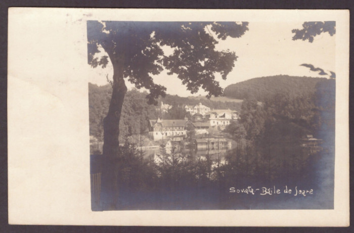 2057 - SOVATA, Mures, panorama, Romania - old postcard, real Photo - used - 1929