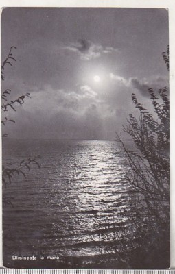 bnk cp Dimineata la mare - Vedere - uzata foto