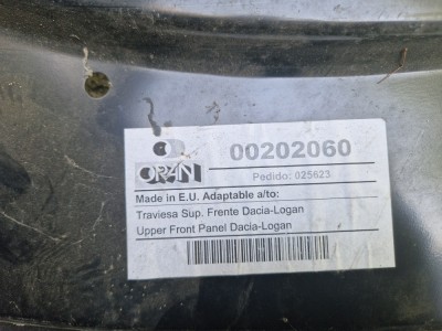 Mască față superioară radiatoare Dacia Logan 1 foto