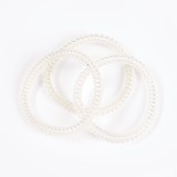 Set 3 elastice albe