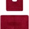 Set 2 Covorase Baie Model Ethnic 2577, Marimi 50 x 80 40 x 50 cm, Rosu, Inaltime Fir 0, Antialergic, Polipropilena