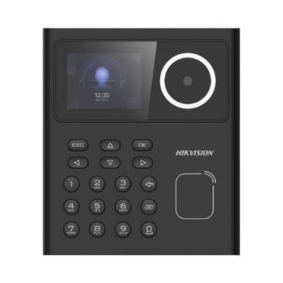 Terminal standalone control acces cu recunoastere faciala, Card MIFARE si PIN, camera 2MP, ecran LCD color 2.4 inch - Hikvision - DS-K1T320MWX SafetyG foto