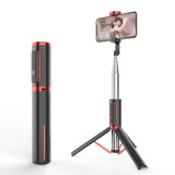 Trepied si selfie stick extensibil 3 in 1 cu telecomanda prin Bluetooth pentru smartphone