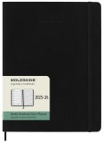 Agenda 2025/2026 - Moleskine Classic 18 Months Weekly Planner - Softcover, Extra Large (Black) | Moleskine