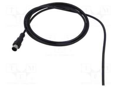 Conector M12 mufă tată drept aurit AMPHENOL 20-80&amp;deg;C foto