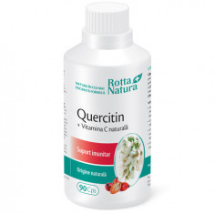 Quercitin + Vitamina C naturală, 90cps, Rotta Natura