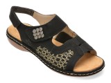 Cumpara ieftin Sandale RIEKER negre, 65989, din piele ecologica
