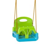 Outsunny Leagăn pentru Copii 3 &icirc;n 1 pentru Interior și Exterior, Leagăn de Grădină pentru Bebeluși și Copii 9-36 Luni, Fr&acirc;nghie Reglabilă 120-180 cm ș