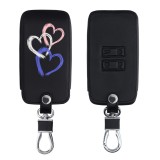 Husa Cheie Auto pentru Renault 4 Butoane - Smart Key, Kwmobile, Multicolor, Piele ecologica, 44637.67