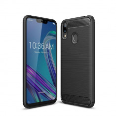 Carcasa TECH-PROTECT TPUCARBON Asus Zenfone Max M2 ZB633KL Black foto