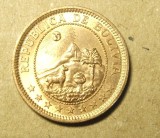 BOLIVIA 1 BOLIVIANO 1951 UNC, America Centrala si de Sud