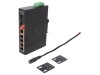 Switch Ethernet neadministrabil 7 porturi 12-48VDC