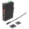 Switch Ethernet neadministrabil 7 porturi 12-48VDC