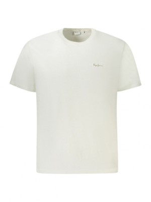 Tricou barbati, cu mini logo, Regular fit, Alb, M foto