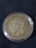 Belgia 1870 - 5 franci - monedă de argint #4, Europa