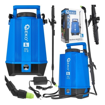 Pulverizator electric cu acumulator, capacitate 8 l, Geko G73274 foto