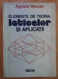 Elemente de teoria laticelor si aplicatii Agneta Vescan