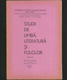 Cumpara ieftin STUDII DE LIMBĂ, LITERATURĂ ȘI FOLCLOR - SOCIETATEA DE ȘTIINȚE FILOLOGICE DIN R.S.R., FILIALA REȘIȚA, CARAȘ-SEVERIN - EXTRAS BANATICA **** 1978