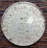 (A1096) MONEDA DIN ARGINT GERMANIA - 5 MARK 1970, LIT G, 11,2 GRAME,PURITATE 625, Europa