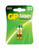Baterie alcalina GP AAAA (LR8) 2 buc/blister, G&amp;P