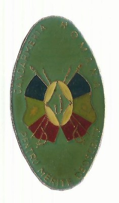 AMS# - INSIGNA JANDARMERIA ROMANA PENTRU MERITE DEOSEBITE, EMAIL LA RECE foto