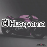 HUSQVARNA-MODEL 1-STICKERE MOTO - 10 cm. x 2.23 cm.