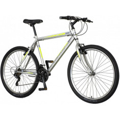 Bicicleta Mountain bike 26 inch, cadru otel, 18 viteze Power, V-brake, gri, Explorer Spark foto