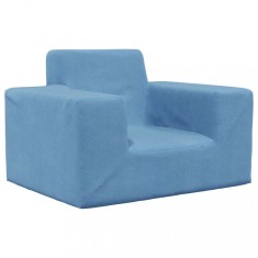 Gossi canapea pentru copii, albastru, plus moale