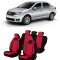 Huse auto dedicate DACIA Logan 2012 - 2019 cu insertii de piele ecologica