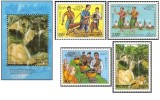 Laos 1995 - turism, serie+colita neuzata