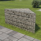 Cumpara ieftin Jardinieră gabion, 75x75x50 cm, oțel galvanizat, vidaXL
