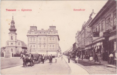 CP Timisoara Temesv&amp;aacute;r Gyarvaros Fabric Kossuth ter ND(1911) foto