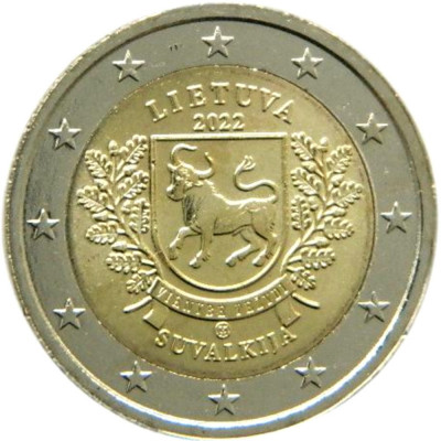 Lituania moneda comemorativa 2 euro 2022 - Suvalkija - UNC foto