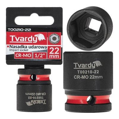 Cheie tubulara de impact in 6 puncte, 1 / 2&amp;quot;, 22 mm, Tvardy T00210-22 foto