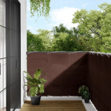VidaXL Paravan de balcon, maro, 120x800 cm, 100% poliester oxford