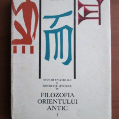 I. Banu - Sensuri univ. și dif. specifice în filoz. Orientului antic ( V. 1 )