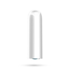 Vibratoare glont - Crushious Quackers Glont Vibrator Reincarcabil cu 10 Moduri Puternice de Vibratie Alb