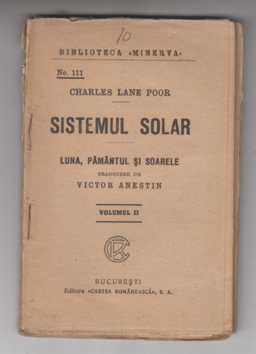 myh 620 - Biblioteca Minerva - 111 - Sistemul solar - vol II - Charles Lane Poor