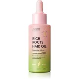 Delhicious RICH ROOTS AMLA &amp; ROSEMARY HAIR OIL ulei hidratant si catifelant pentru un scalp uscat, atenueaza senzatia de mancarime 50 ml