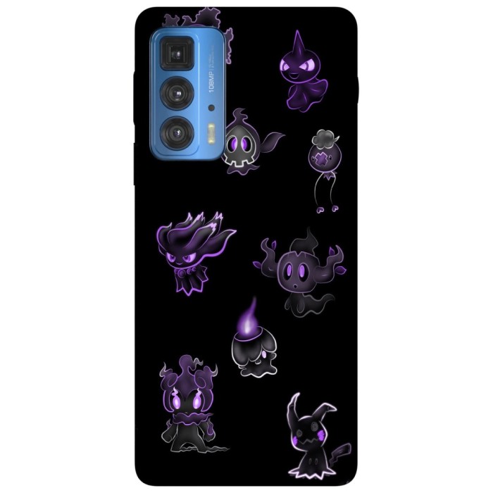 Husa compatibila cu Motorola G20 model Neon Ghost pokemon, Silicon, TPU, Viceversa