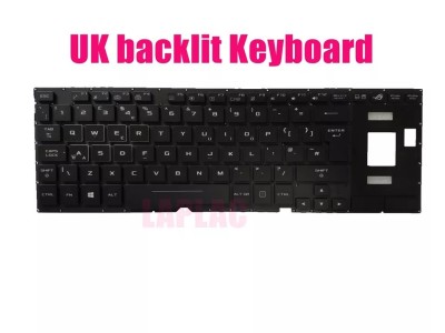 Tastatura Laptop Gaming, Asus, Rog Zephyrus GX501V, GX501VI, GX501VIK, GX501VS, GX501VSK, GX501GI, iluminata RGB, layout UK foto
